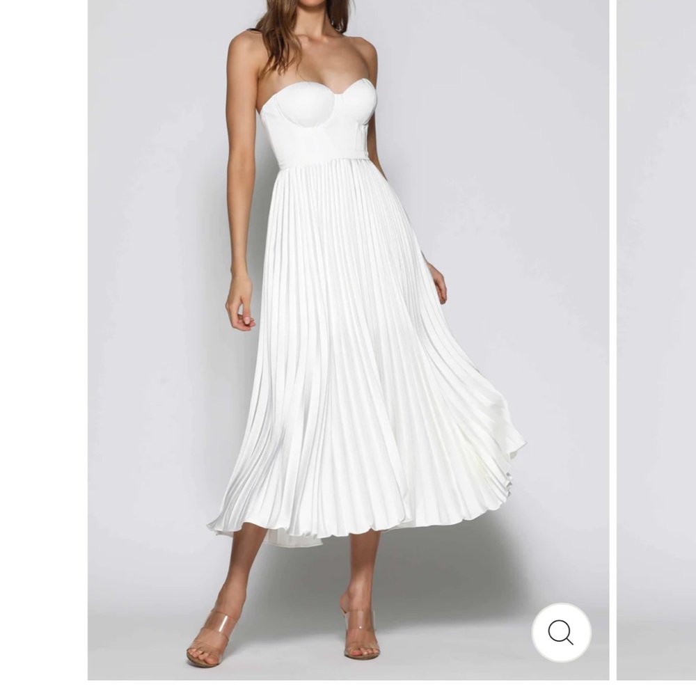 Elle Zeitoune Ivory Satin Dress